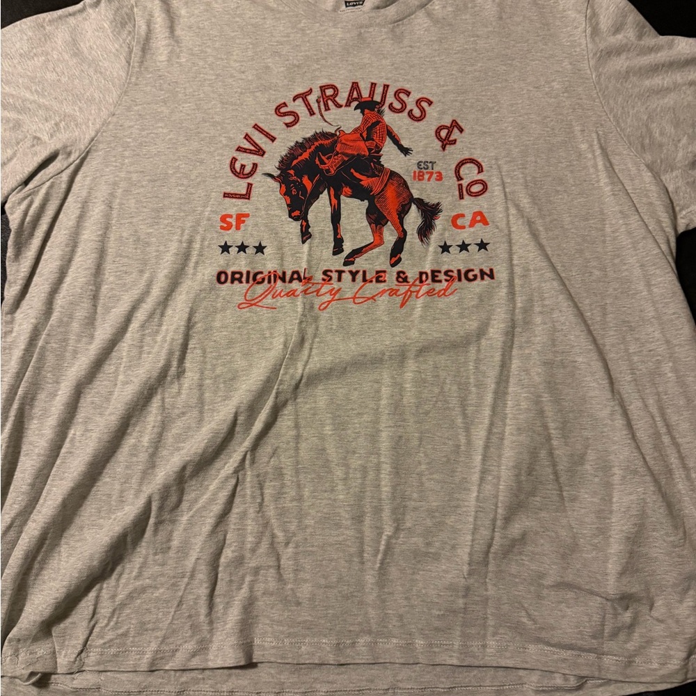 Levi's Gray T-Shirt mens 2XL